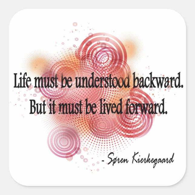 Adesivo Quadrado Kierkegaard (Frente)
