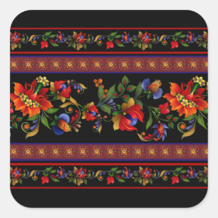 Adesivo Quadrado Kiev Black Sticker