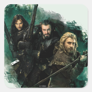 Adesivo Quadrado Kili, THORIN OAKENSHIELD™, & Fili Graphic