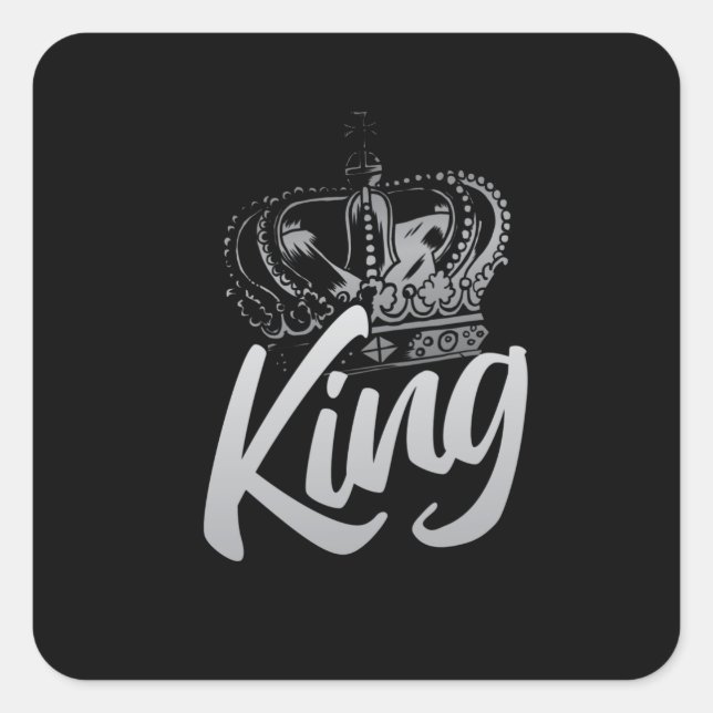 Adesivo Quadrado King Crown (Frente)
