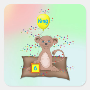 Adesivo Quadrado King Cub