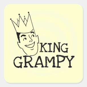 Adesivo Quadrado King Grampy Camisetas e presentes