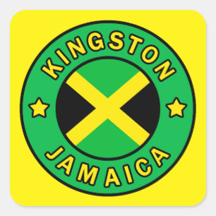 Adesivo Quadrado Kingston Jamaica