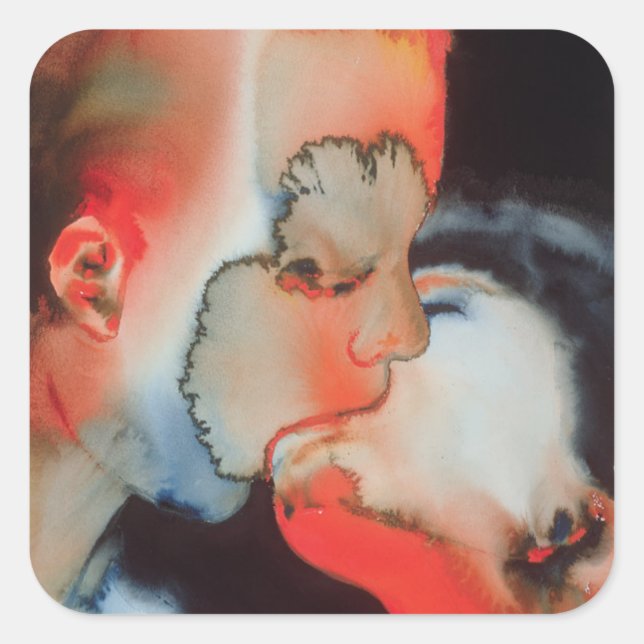 Adesivo Quadrado Kiss de Fecho 1988 (Frente)