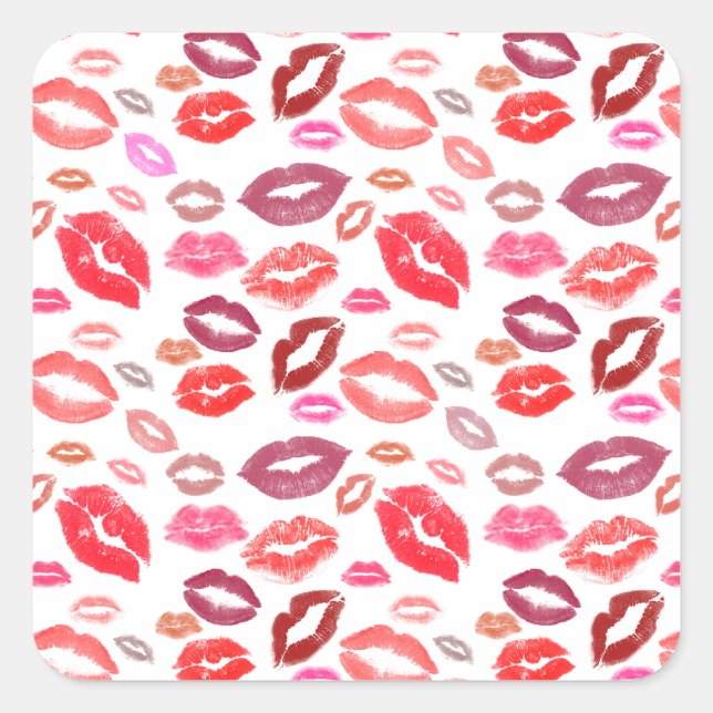 Adesivo Quadrado Kisses (Frente)