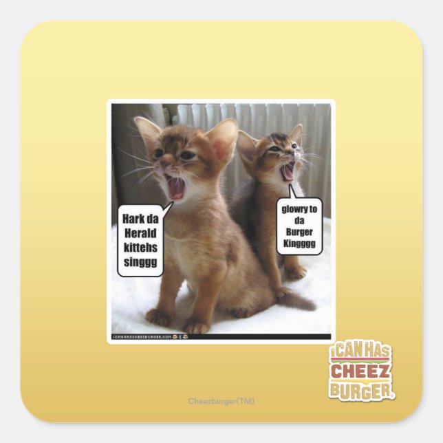 Adesivo Quadrado Kith Carols (Frente)