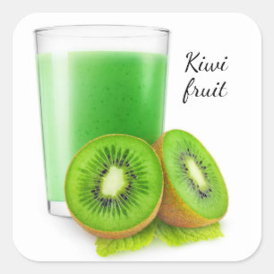 Adesivo Quadrado Kiwi smoothie
