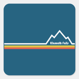 Adesivo Quadrado Klamath Falls Oregon