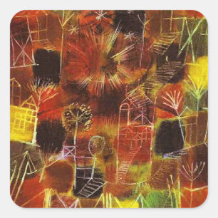 Adesivo Quadrado Klee - Composição Cósmica