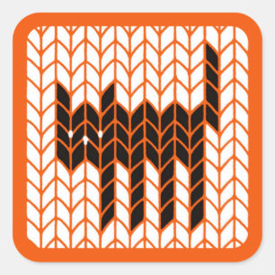 Adesivo Quadrado KNIT-KNIT-KNIT-Grandes Padrões-Quadrados II