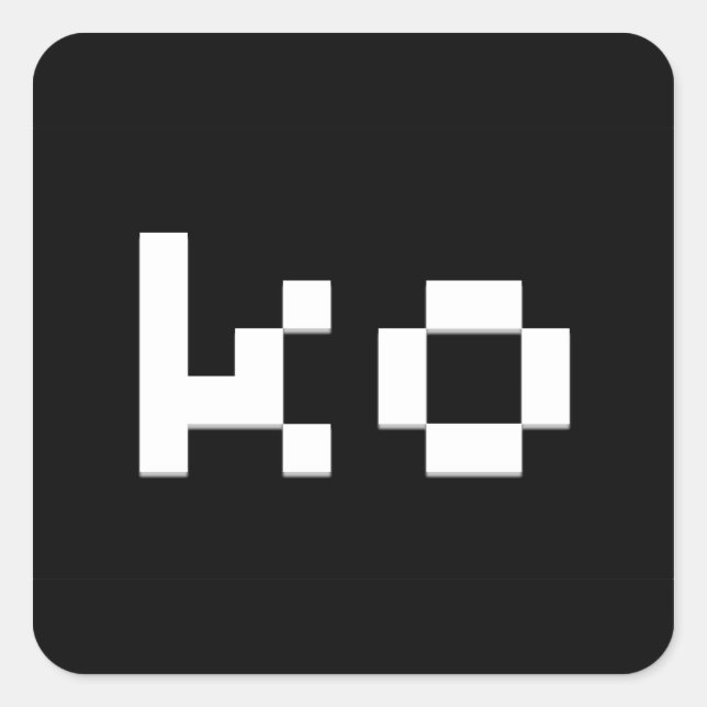 ADESIVO QUADRADO KO (Frente)