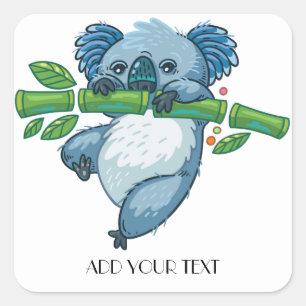 Adesivo Quadrado Koala Cuties