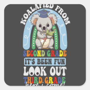 Adesivo Quadrado Koalaard Do segundo Veja O 3º Grau Koala