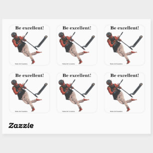 Adesivo Quadrado Kobold Kick Patinete Fantasy Art Square Stickers