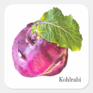 Adesivo Quadrado Kohlrabi