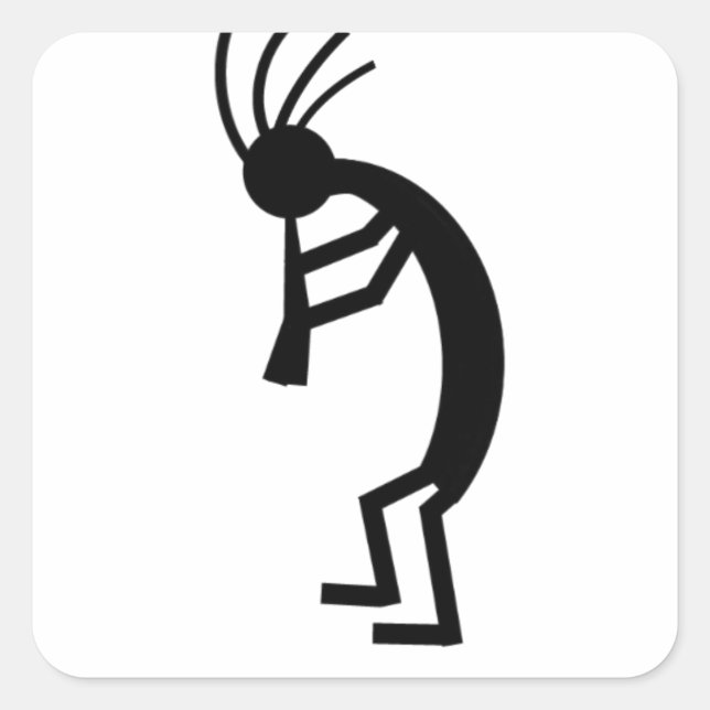 Adesivo Quadrado Kokopelli (Frente)