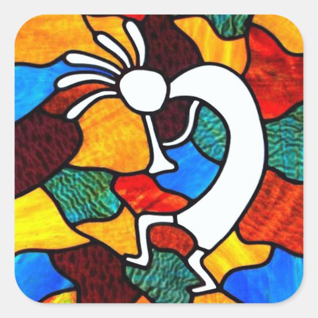 Adesivo Quadrado Kokopelli Stainker (Frente)