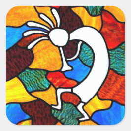 Adesivo Quadrado Kokopelli Stainker
