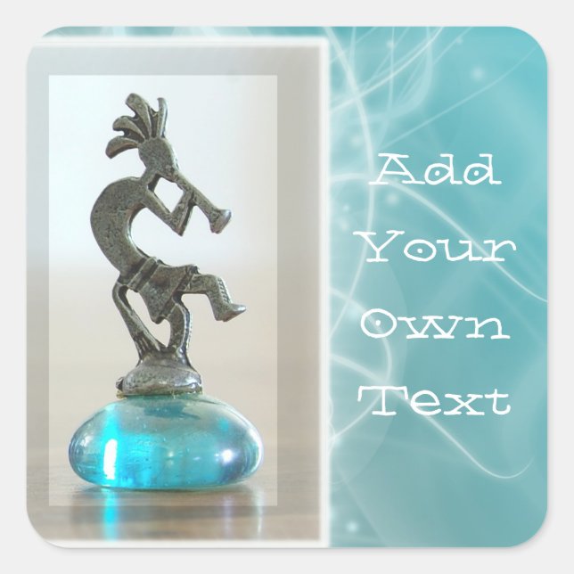 Adesivo Quadrado Kokopelli Sticker (Frente)