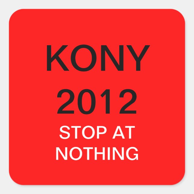 ADESIVO QUADRADO KONY 2012 (Frente)