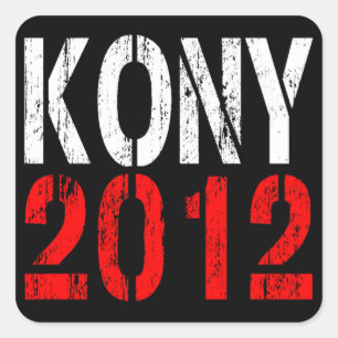 ADESIVO QUADRADO KONY 2012 STICKER