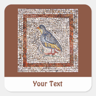 Adesivo Quadrado Kos Bird Mosaic Sheets