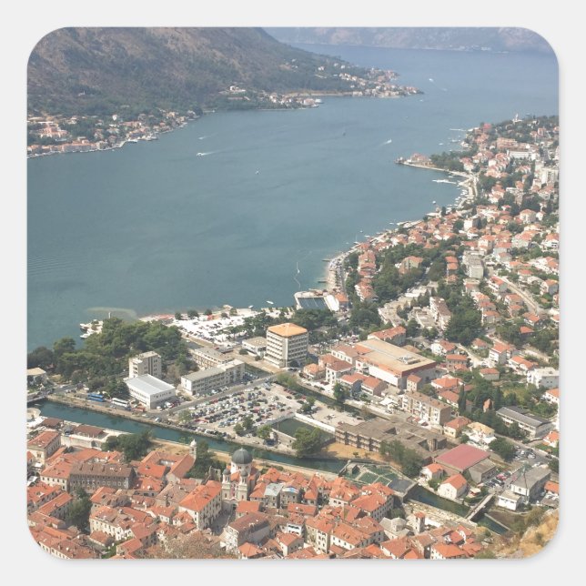 Adesivo Quadrado Kotor, Montenegro (Frente)