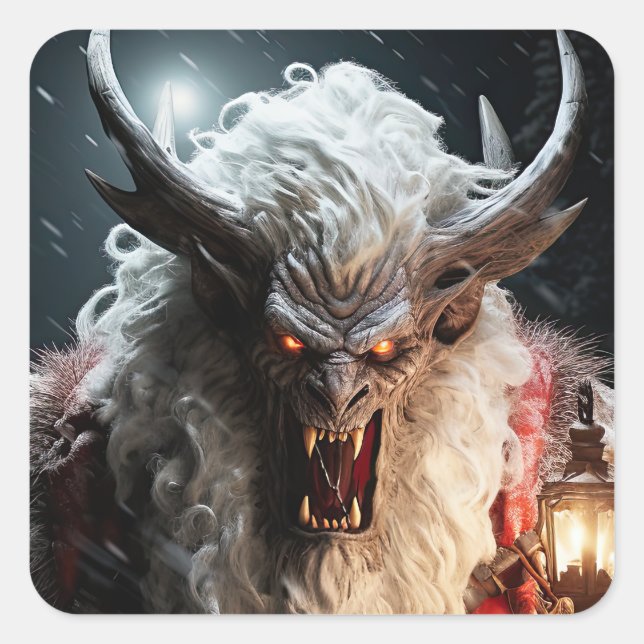 Adesivo Quadrado Krampus (Frente)