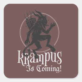Adesivo Quadrado Krampus está chegando no Natal