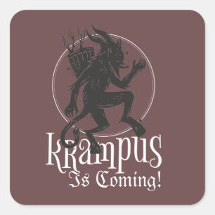 Adesivo Quadrado Krampus está chegando no Natal