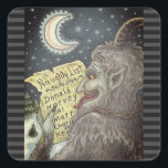 ADESIVO QUADRADO KRAMPUS NAUGHTHT CHILDREN LIST CHRISTMAS STICKERS<br><div class="desc">QUEM ESTÁ NA SUA LISTA ESTE ANO? Folha,  Quadrado,  Filtro de Cor,  Cinza Preta/Escura,  Borda da Canela Adorinha...  Procure Itens Correspondentes Susan Brack Design</div>