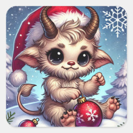Adesivo Quadrado Krampus Sticker