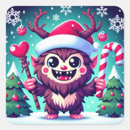 Adesivo Quadrado Krampus Sticker