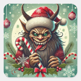 Adesivo Quadrado Krampus Sticker