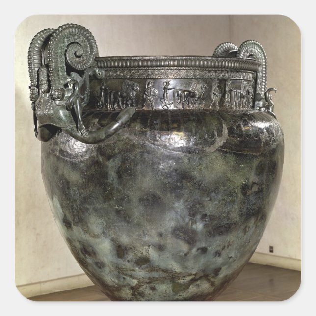 Adesivo Quadrado Krater, do Tumba de uma Princesa de Vix (Frente)