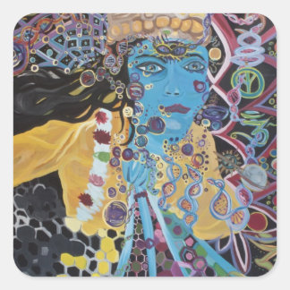 Adesivo Quadrado Krishna Sticker-
