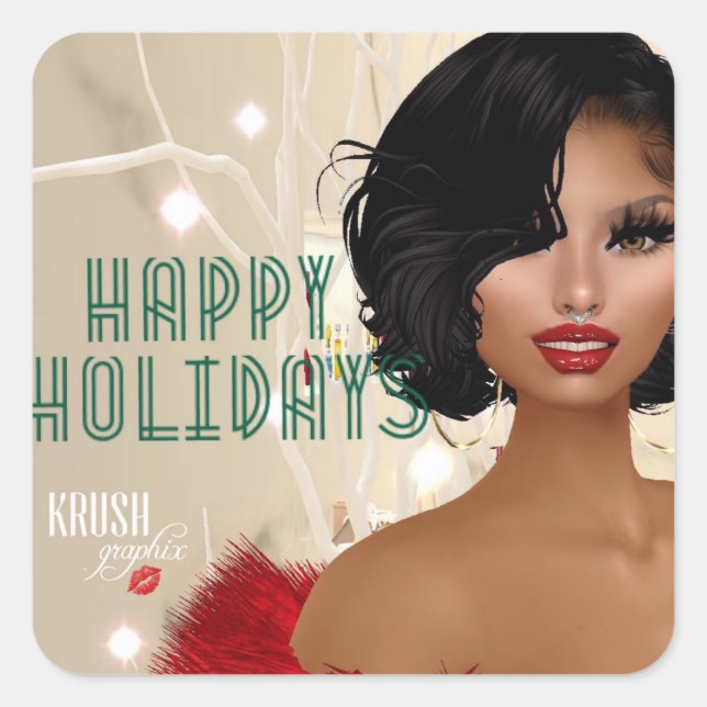 Adesivo Quadrado Krush Graphix por Ahsek Novel Sticker 58 (Frente)