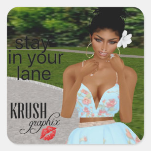 Adesivo Quadrado Krush Graphix, por Ahsek Novel Stickers 13