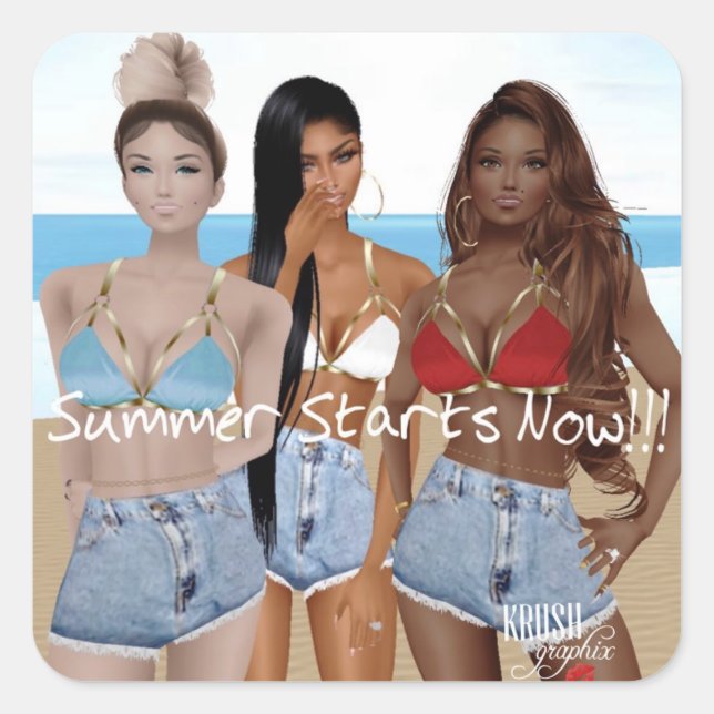 Adesivo Quadrado Krush Graphix, por Ahsek Novel Stickers 18 (Frente)