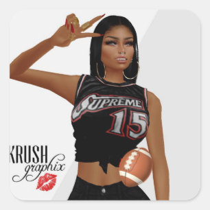 Adesivo Quadrado Krush Graphix, por Ahsek Novel Stickers 21