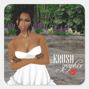 Adesivo Quadrado Krush Graphix, por Ahsek Novel Stickers 37