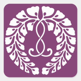 Adesivo Quadrado Kujo Wisteria