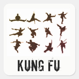 ADESIVO QUADRADO KUNG FU STICKER