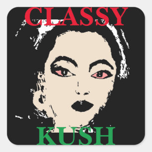 ADESIVO QUADRADO KUSH CLASSE