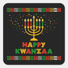 Adesivo Quadrado Kwanzaa