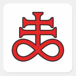 Adesivo Quadrado La Croix de l'Alchimiste Noir