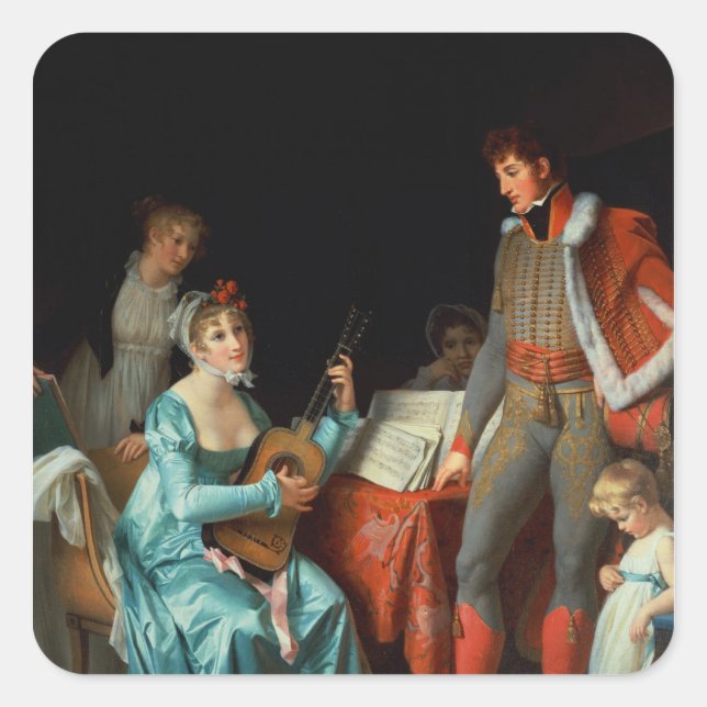 Adesivo Quadrado La Duchesse Abrantes et le General Junot (Frente)