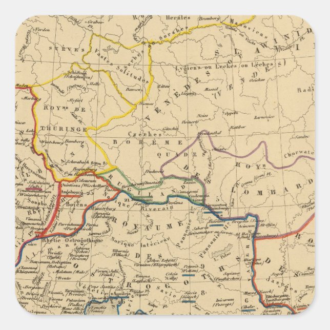 Adesivo Quadrado La Germanie a la fin du 5e siecle (Frente)