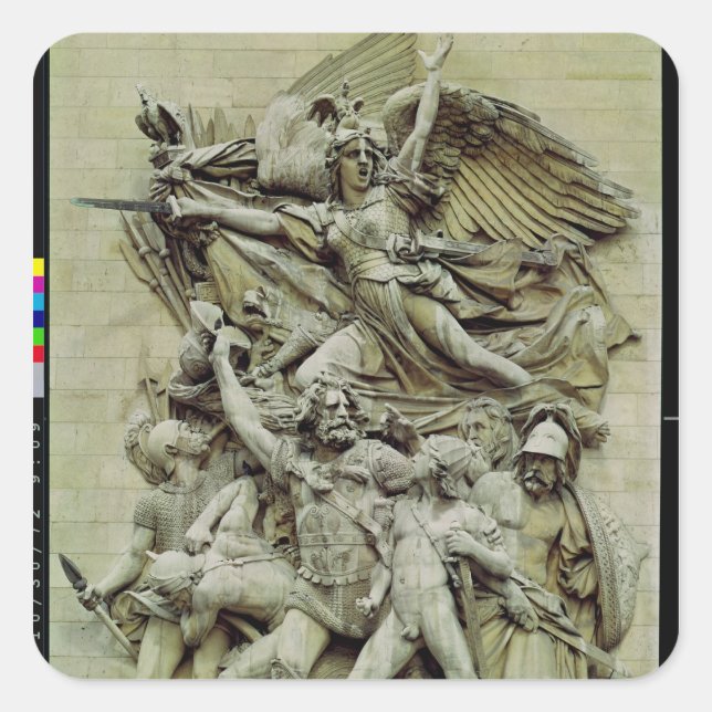 Adesivo Quadrado La Marseillaise (Frente)