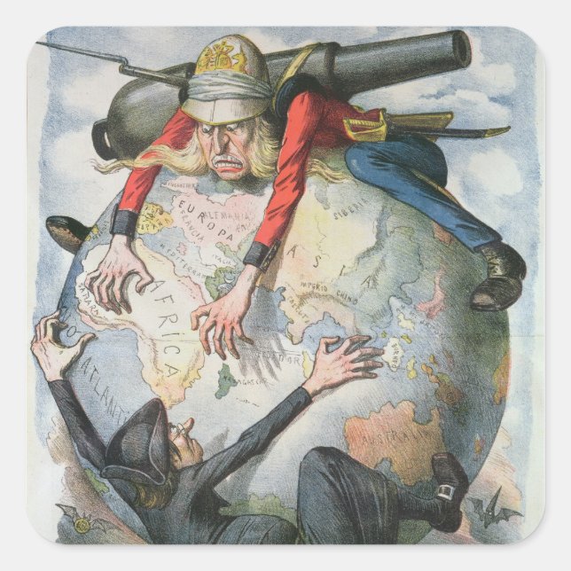 Adesivo Quadrado La Mosca Roja (Frente)